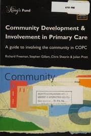 Tapa de Community Development in Primary Care