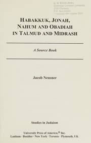 Tapa de Habakkuk, Jonah, Nahum and Obiadiah in Talmud and Midrash