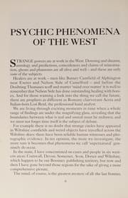 Tapa de Psychic Phenomena in the South-west