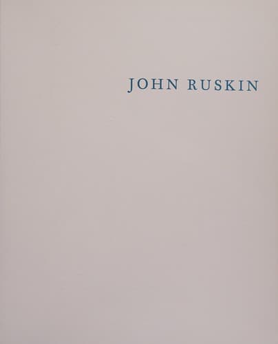 Tapa de John Ruskin