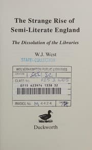 Tapa de The strange rise of semi-literate England
