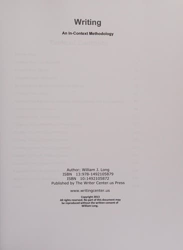 Tapa de Writing
