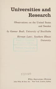 Tapa de Universities and research