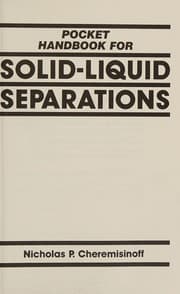 Tapa de Pocket handbook for solid-liquid separations