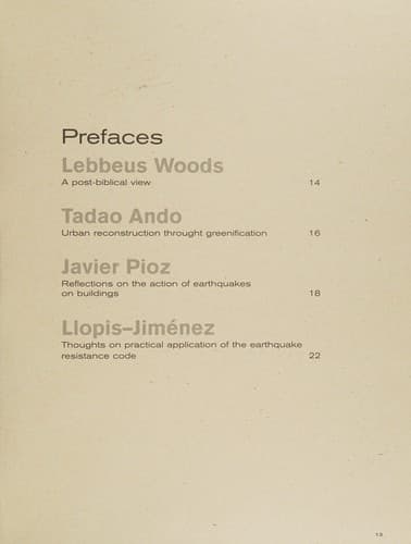 Tapa de Earthquake architecture