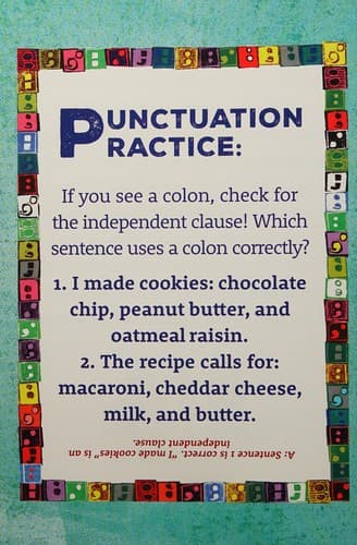 Tapa de Colons and semicolons
