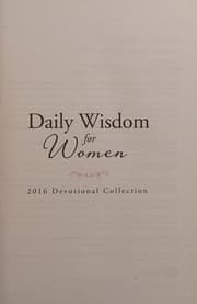 Tapa de Daily Wisdom for Women 2016 Devotional Collection