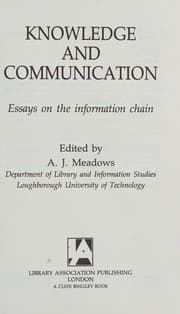 Tapa de Knowledge and Communication