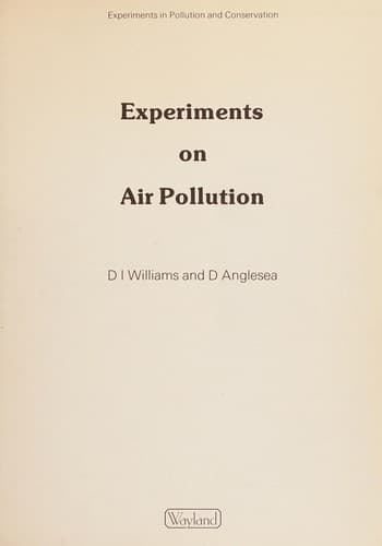 Tapa de Experiments on Air Pollution