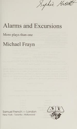 Tapa de Alarms and excursions