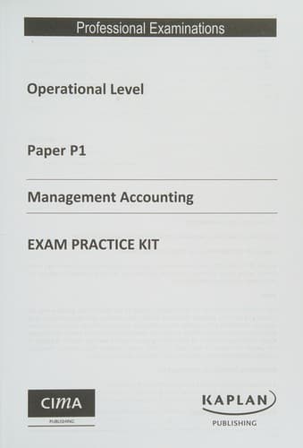 Tapa de CIMA P1 Management Accounting - Study Text
