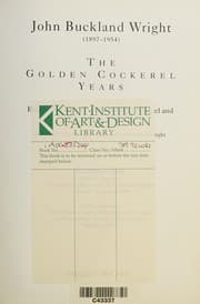 Tapa de John Buckland Wright : The Golden Cockerel years