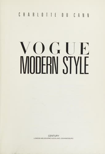 Tapa de Vogue Modern Style