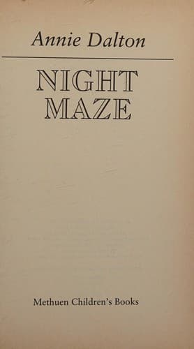 Tapa de Night Maze