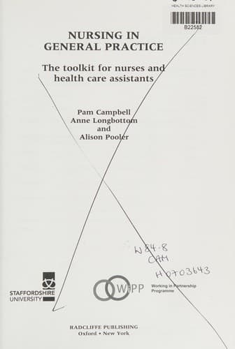 Tapa de Nursing in General Practice