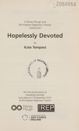 Tapa de Hopelessly devoted