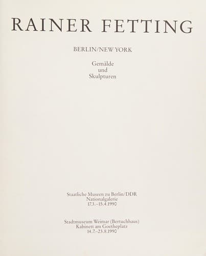 Tapa de Rainer Fetting