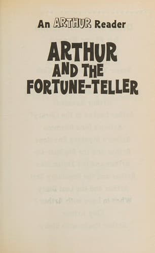 Tapa de Arthur and the Fortune-Teller