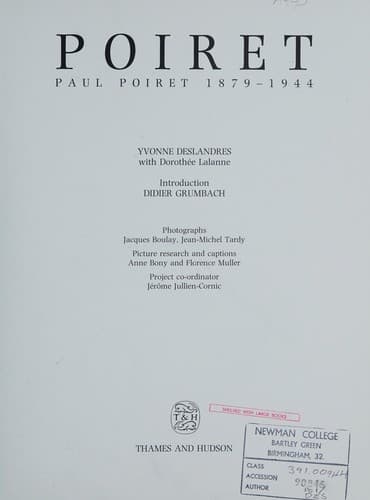 Tapa de Paul Poiret