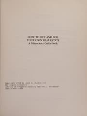 Tapa de How to buy and sell your own real estate