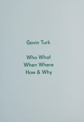 Tapa de Gavin Turk