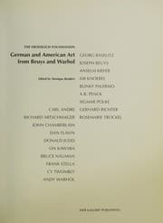Tapa de German and American art from Beuys and Warhol