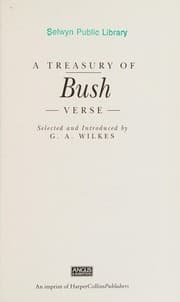 Tapa de A Treasury of bush verse