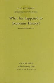 Tapa de What Has Happened to Economic History?