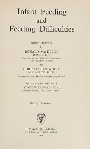 Tapa de Infant feeding and feeding difficulties