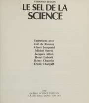 Tapa de Le Sel de la science