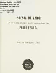 Tapa de Poesía de amor