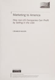 Tapa de Marketing to America (Management Briefings Executive)