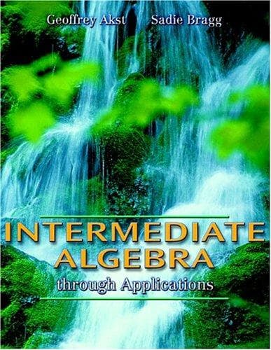 Tapa de Intermediate Algebra through Applications (Akst & Bragg Developmental Mathematics Series)