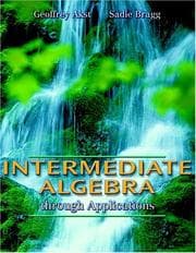 Tapa de Intermediate Algebra through Applications (Akst & Bragg Developmental Mathematics Series)