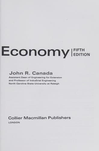 Tapa de Engineering economy