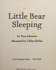 Tapa de Little bear sleeping