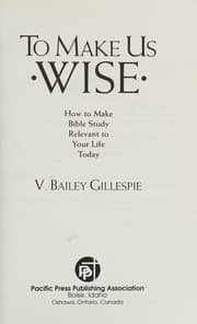Tapa de To make us wise
