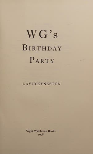 Tapa de WG's Birthday Party