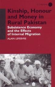 Tapa de Kinship, honour and money in rural Pakistan