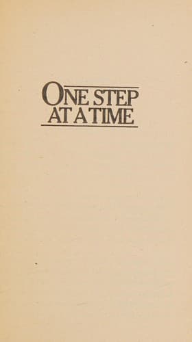 Tapa de One Step at a Time