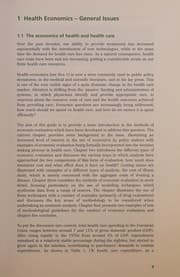 Tapa de Health economics