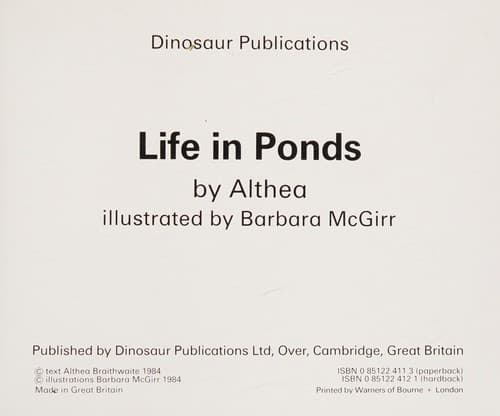 Tapa de Life in ponds