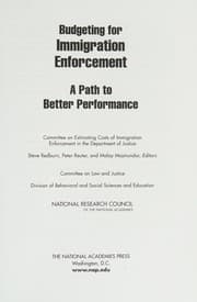 Tapa de Budgeting for Immigration Enforcement
