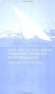 Tapa de Ships and the Development of Maritime Technology on the Indian Ocean (Indian Ocean Series)