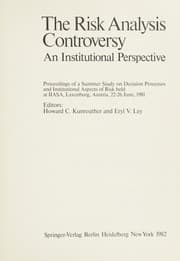 Tapa de The risk analysis controversy