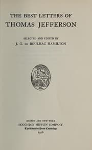 Tapa de The best letters of Thomas Jefferson
