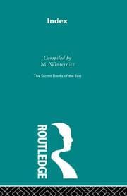 Tapa de Index (Sacred Books of the East)