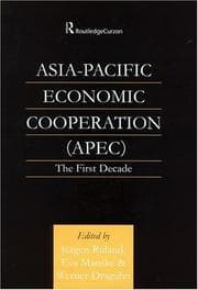 Tapa de Asia-Pacific Economic Cooperation (APEC): The First Decade (English-Language Series of the Institute of Asian Affairs, H)