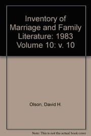 Tapa de Inventory of Marriage and Family Literature