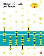 Tapa de Matemáticas con ábaco. 4 Primaria